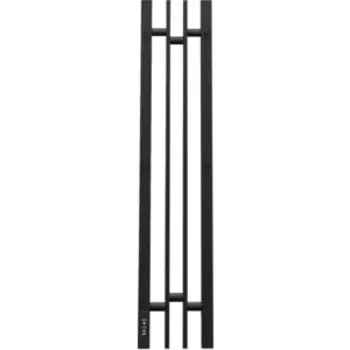 Полотенцесушитель электрический Point Фрея П2 140х800 диммер слева, черный (PN20728B)