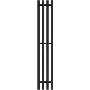 Полотенцесушитель электрический Point Гермес П3 180x1200 диммер справа, черный (PN13832B)