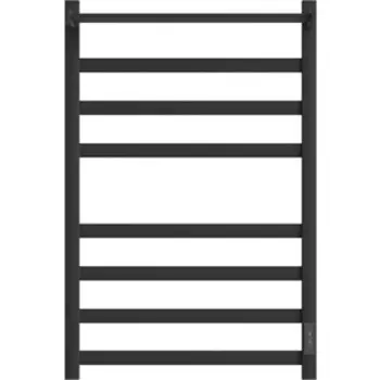 Полотенцесушитель электрический Point Меркурий П7 500x800 с полкой, диммер справа, черный (PN83858PB)