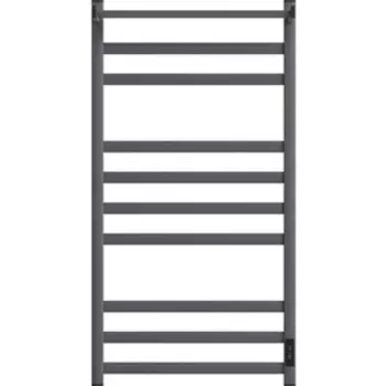 Полотенцесушитель электрический Point Меркурий П9 500x1000 с полкой, диммер справа, графит премиум (PN83850PGR)
