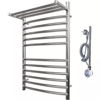 Полотенцесушитель электрический Point П11 500х800 с полкой хром (PN05158SPE)