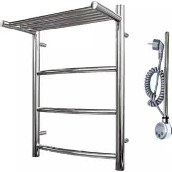 Полотенцесушитель электрический Point П3 400х600 с полкой хром (PN04146PE)