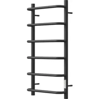 Полотенцесушитель электрический Point П6 400x800 диммер справа, черный (PN08848B)