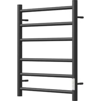 Полотенцесушитель электрический Point П6 500x600 диммер справа, черный (PN10856B)