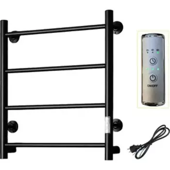 Полотенцесушитель электрический ZOX Прямой ЛЦ 60х50 черный (4630099748079)