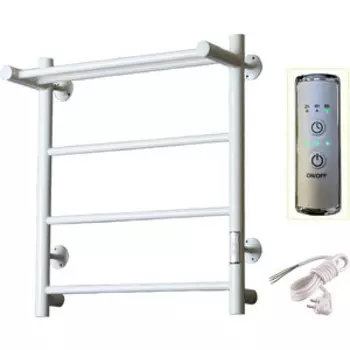 Полотенцесушитель электрический ZOX Прямой ЛЦ 60х50 с полкой, белый (4630099748024)