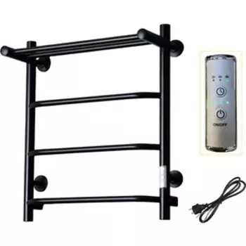 Полотенцесушитель электрический ZOX Трапеция ЛЦ 60х50 с полкой, черный (4630099748178)