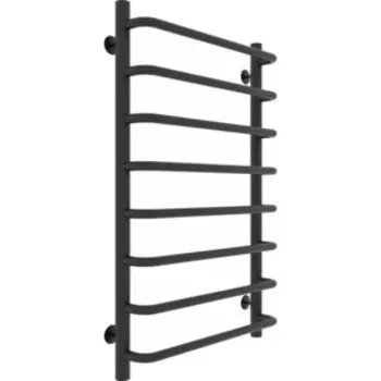 Полотенцесушитель водяной Laris Стандарт П8 500х800 черный матовый (73208015ЧМ)