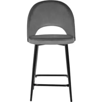 Стул полубарный Bradex Leo тёмно-серый с жаккардом (RF 0269)