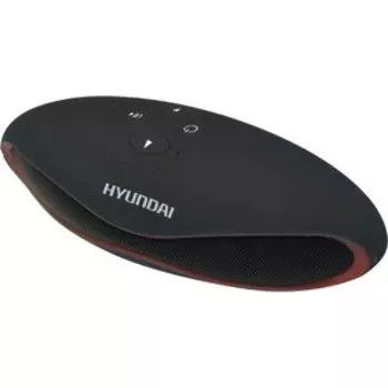 Портативная колонка Hyundai H-PAC100 (стерео, 3Вт, USB, Bluetooth, FM) черный