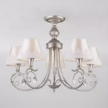 Потолочная люстра Eurosvet 60069/5 серебро