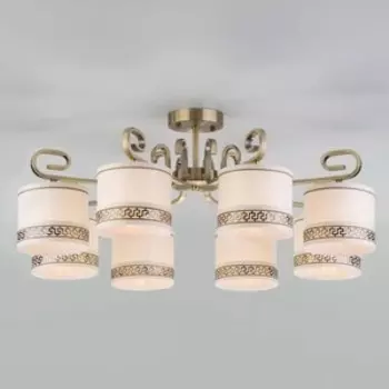 Потолочная люстра Eurosvet Frangia 60086/8 античная бронза