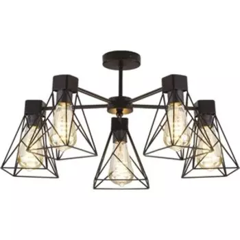 Потолочная люстра Eurosvet Trappola 70107/5 черный