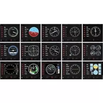 Приборная панель с ЖК-дисплеем Logitech G Flight Instrument Panel (945-000008)