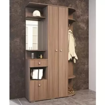 Прихожая ЭРА Виза ясень шимо темный ЛДСП