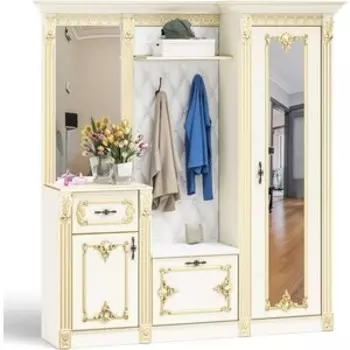 Прихожая Мэри Визит П-3 слоновая кость/ручная роспись золотом (1023553)