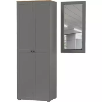 Прихожая Моби Остин 07, цвет серый графит/дуб крафт золотой (1028013)