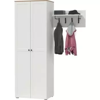 Прихожая Моби Остин 08, цвет белый шагрень/дуб крафт золотой (1028004)