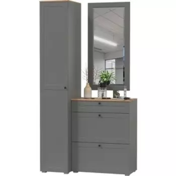 Прихожая Моби Остин 22, цвет серый графит/дуб крафт золотой (1028040)