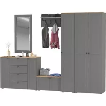 Прихожая Моби Остин 55, цвет серый графит/дуб крафт золотой (1028110)