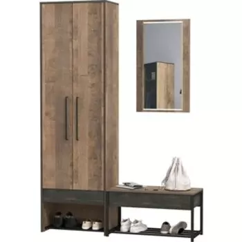 Прихожая Моби Трувор 198, цвет дуб гранж песочный/интра (1025779)