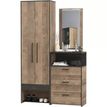 Прихожая Моби Трувор 204, цвет дуб гранж песочный/интра (1025785)