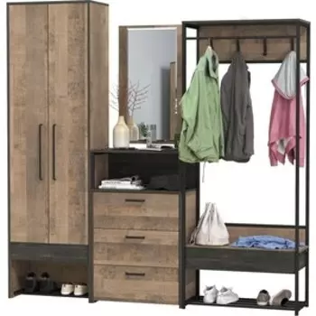 Прихожая Моби Трувор 236, цвет дуб гранж песочный/интра (1025826)