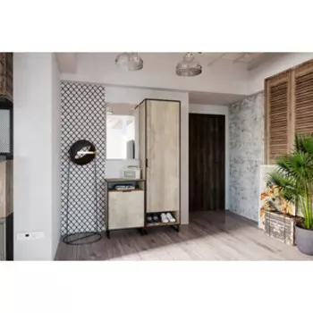 Прихожая Сильва Фолк комплектация 3 (НМ 014.15+НМ 040.01-01+НМ 014.01) Дуб Гранж Песочный (TSLV0108)