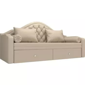 Прямой детский диван АртМебель Сойер экокожа бежевый