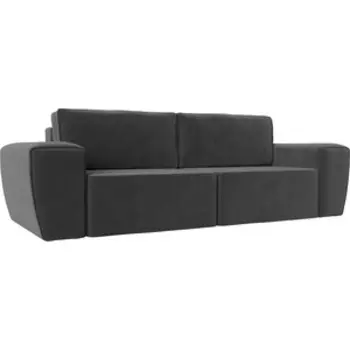 Прямой диван АртМебель Беккер велюр серый