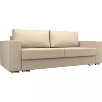 Прямой диван АртМебель Исланд экокожа бежевый