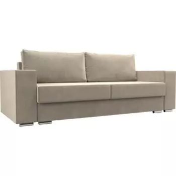 Прямой диван АртМебель Исланд микровельвет бежевый