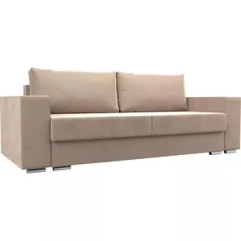 Прямой диван АртМебель Исланд велюр бежевый