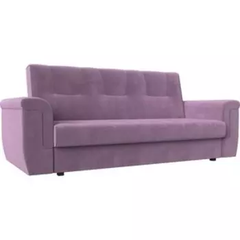 Прямой диван АртМебель Эллиот микровельвет сиреневый