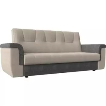 Прямой диван АртМебель Эллиот рогожка бежевый серый