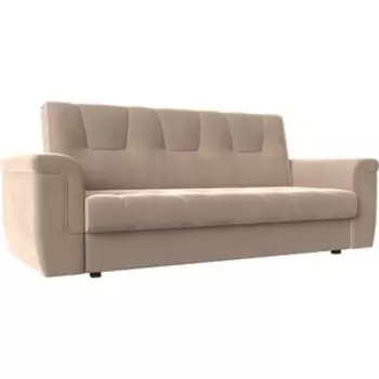 Прямой диван АртМебель Эллиот велюр бежевый