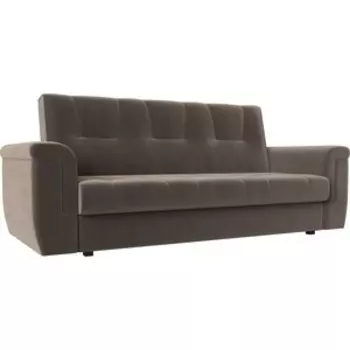 Прямой диван АртМебель Эллиот велюр коричневый