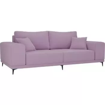 Прямой диван АртМебель Льюес микровельвет сиреневый