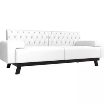 Прямой диван АртМебель Мюнхен Люкс эко кожа белый