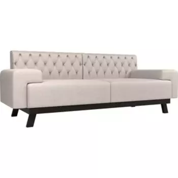 Прямой диван АртМебель Мюнхен Люкс рогожка бежевый