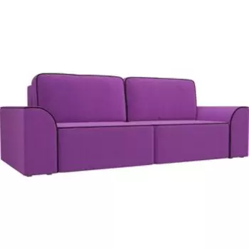 Прямой диван АртМебель Вилсон микровельвет фиолетовый