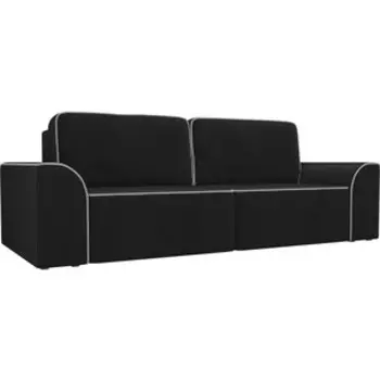 Прямой диван АртМебель Вилсон велюр черный