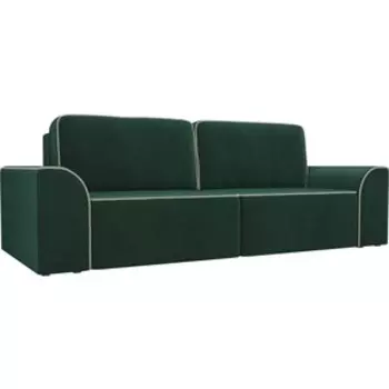 Прямой диван АртМебель Вилсон велюр зеленый