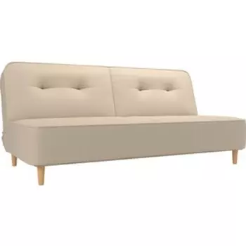 Прямой диван-книжка АртМебель Потрленд эко кожа бежевый