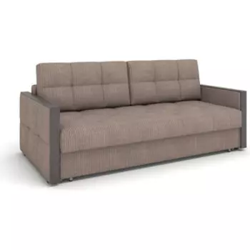 Прямой диван Rival Белфаст велюр коричневый Т00033