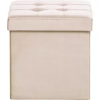 Пуф Leset Плуто складной с крышкой, велюр Крем