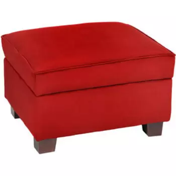 Пуф Мебельстория Барро-2 красный велюр