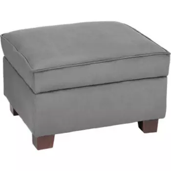 Пуф Мебельстория Барро-2 серый велюр