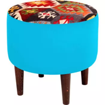 Пуф Мебельстория Бланко-3 бирюзовый велюр