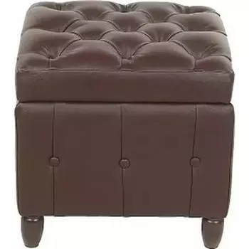 Пуф Мебельстория Брага-2 коричневый